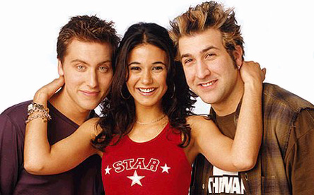 Lance Bass, Emmanuelle Chriqui, Joey Fatone